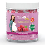 Preggie Pop Drops Plus with Vitamin B6 for Pregnancy Nausea Relief, Morning Sickness Candy with Essential Oils for Pregnant Wome