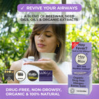 HayMax Organic Allergen Barrier Balm, Lavender 0.17 fl oz (5ml), Natural, Non-Drowsy, Gentle on Skin