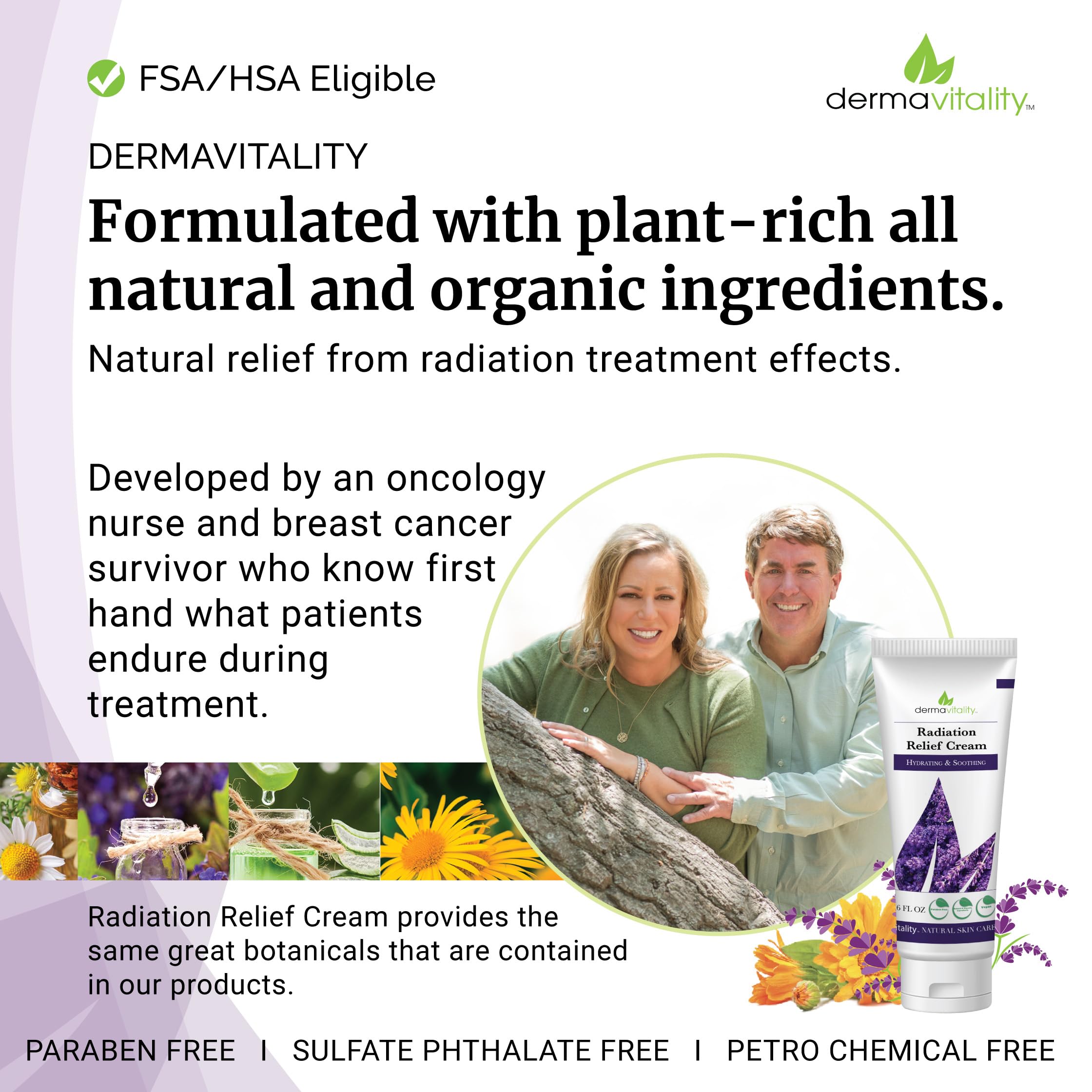 UltimateVitality Radiation Burn Relief Cream - Calendula Cream for Radiation Patients, Natural, Organic, Paraben, Pthalate Free