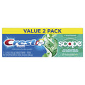 Crest Plus Scope Complete Whitening Toothpaste, Minty Fresh, 5.4 Ounce, 6 Count
