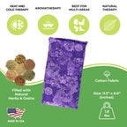 Nature Creation Microwaveable Herbal Heating Pad - Microwave Heating Pad for Neck and Shoulders, Cold & Hot Pack, Heat Pack Warm
