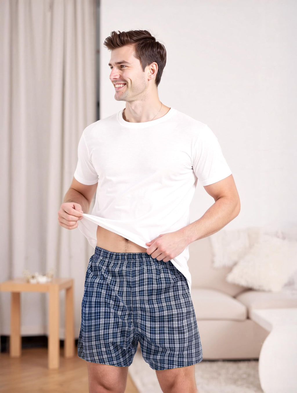 TIICHOO Incontinence Underwear for Men Washable Urinary Incontinence Boxer with Front Fly Regular Absorbency Mens Leak Proof Und