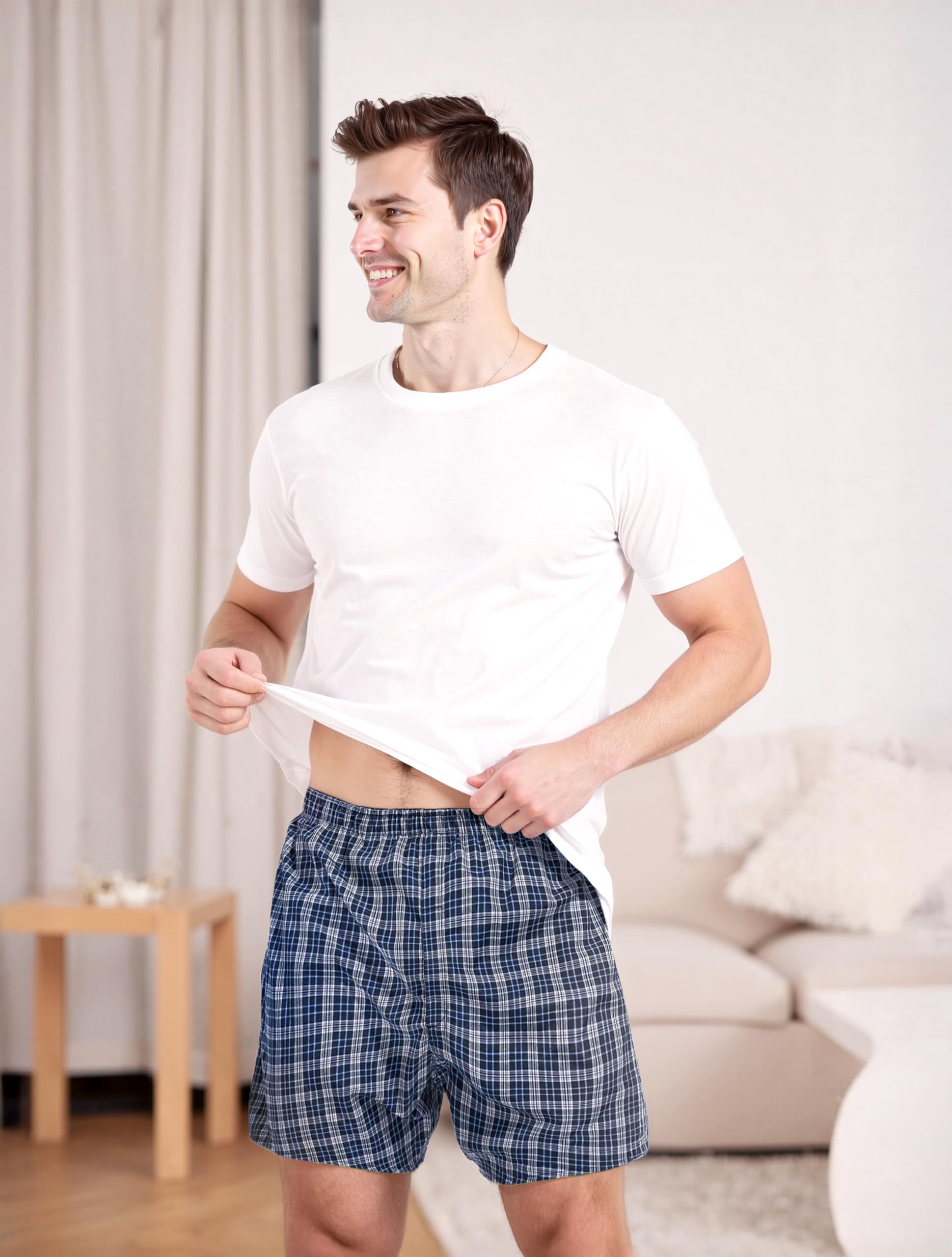 TIICHOO Incontinence Underwear for Men Washable Urinary Incontinence Boxer with Front Fly Regular Absorbency Mens Leak Proof Und