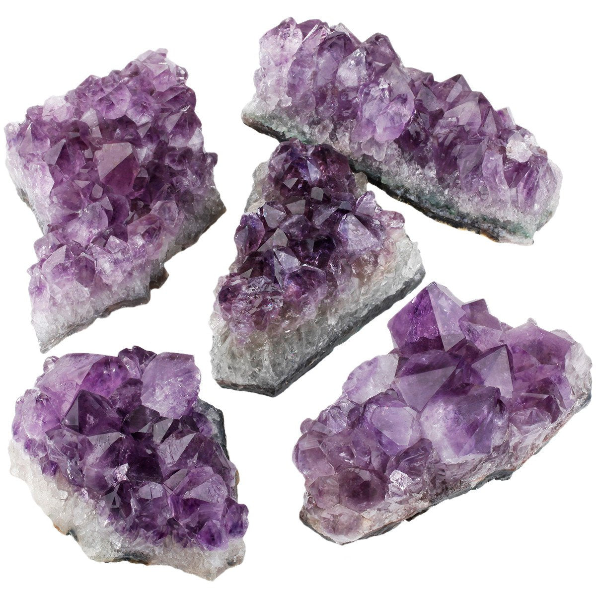 mookaitedecor Natural Amethyst Crystal Cluster Specimen Stone for Crystals Healing Reiki Home Decoration(0.8lb-1lb)