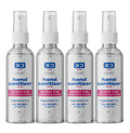 X3 Clean Hand Sanitizer Spray, Alcohol Free, Fragrance Free, Kills 99.9% of Bacteria, Travel Size 2 oz (Pack of 4)