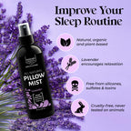 Aromasong Lavender Pillow Spray - All Natural Calming Linen & Bedtime Mist for Deep Sleep - Aromatherapy Botanical Essential Oil