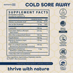 Samara 888 L Lysine Cold Sore Treatment Support, Herbal Cold Sore Supplement w/Zinc Picolinate, Olive Leaf Extract, Beta Glucan,