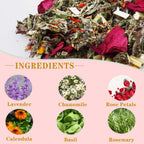 Yoni Steam Herb for Women pH Balance, Natural Feminine Vaginal Herbs Cleansing Rejuvenate, Herbal Blend, 7 Filter Bags Vaginal H