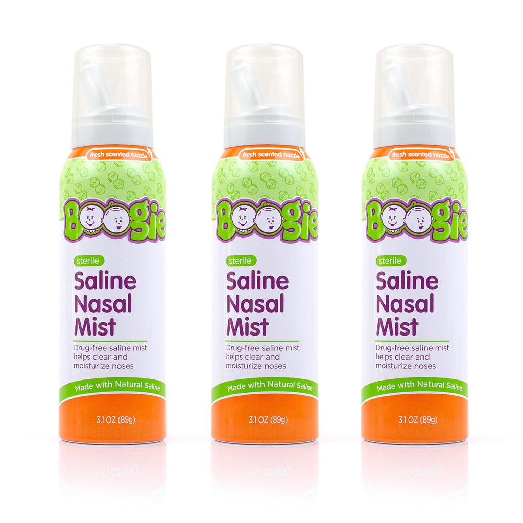 Boogie Saline Nasal Spray Mist for Baby and Kids, Allergy Relief, Nasa ...