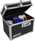 Vaultz Medicine Lock Box - 5 x 7 x 5 Inches - Secure Cabinet Safe with Combination Lock - Ideal for Medications and Small Valuab