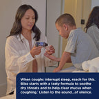 Mommys Bliss Organic Kids Cough Syrup & Mucus Relief for Night Time, Agave & Honey, Ivy Leaf, Zinc, Vitamin C, +Herbal Nighttim