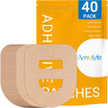 40 Pack Omnipod 5 Overpatches, Amolyfe Omnipod 5 Adhesive Patches Waterproof with Stretchable Strap, Optimized Split Backing for