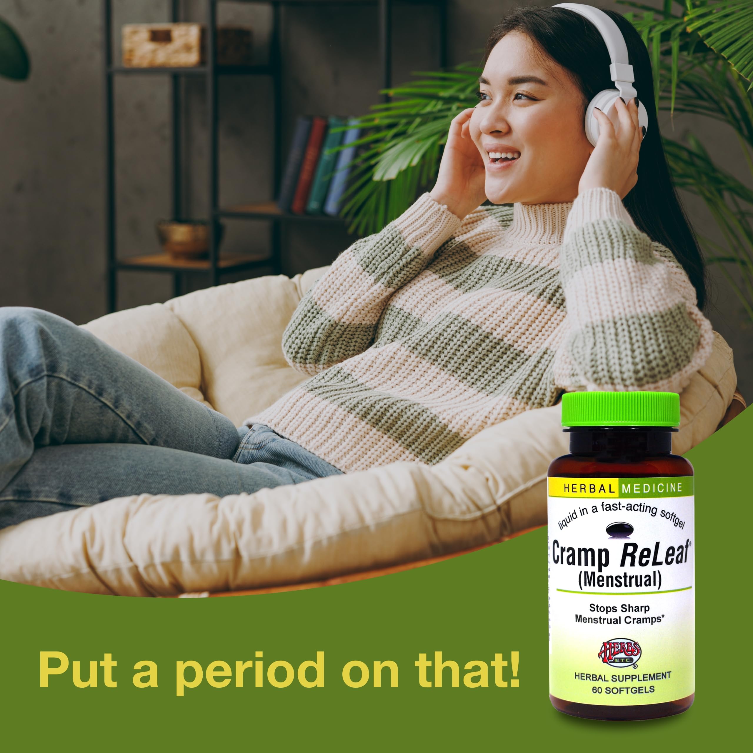 Herbs Etc. Cramp ReLeaf (Menstrual) - Abdominal Muscle Support - Herbal Supplement to Aid Menstrual Health - Period Cramp Suppor