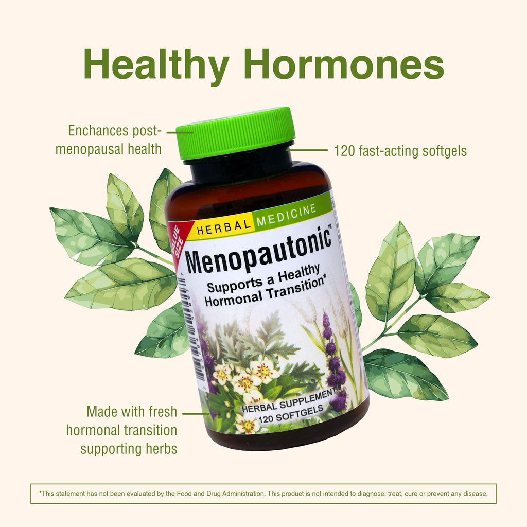Herbs Etc. Menopautonic Softgels - Essential Supplement for Women - Hormonal Transition Support Supplement - Offers Menopausal S