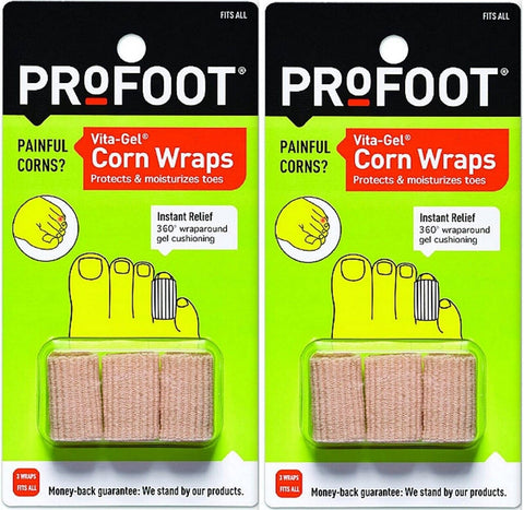 ProFoot Vita-Gel Corn Wraps 3 Each (Pack of 2)