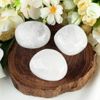 MAIBAOTA 1.6-2.0'' Clear Quartz Crystal Large Quartz Crystals Reiki Natural Tumbled White Polished Stones for Energy Witchcraft