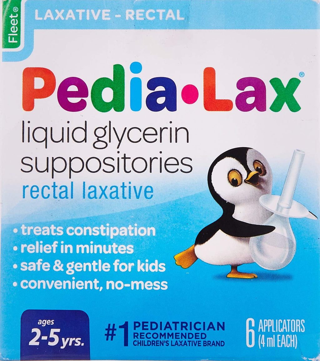Fleet Pedia Lax Glycerin Supplements, 6 ct