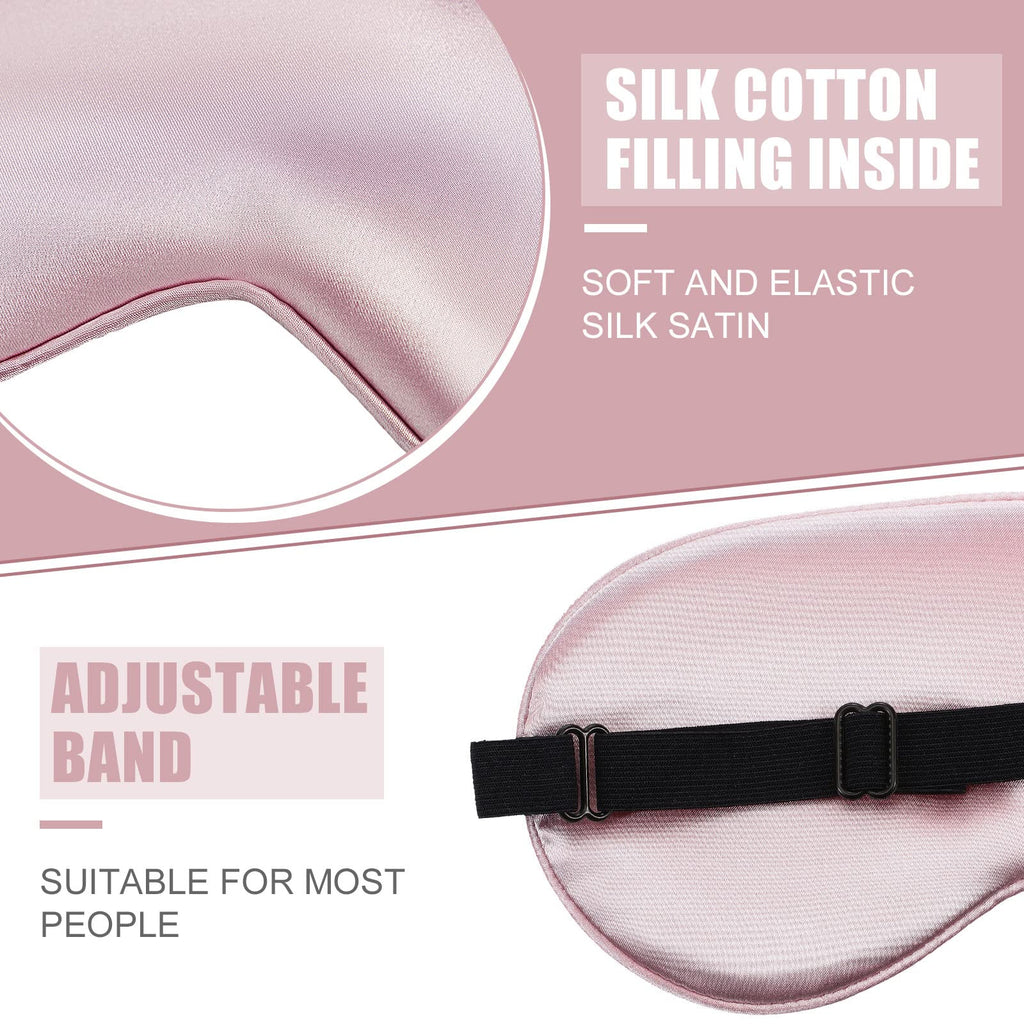 20 Pieces Silk Sleep Mask Eye Mask with Adjustable Strap Sleeping Cover Eye Cover Blindfold for Women Men Sleeping Travel(Multic