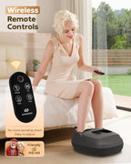 Shiatsu Foot Massager Machine with Heat, Deep Kneading, 2025 Upgrade Electric Foot Massager for Plantar Fasciitis, Neuropathy, D