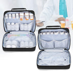Damero Pill Bottle Organizer, Medicine Bottles Storage Bag Medication Travel Carrying Case for Pill Organizer, Vitamins, Medical