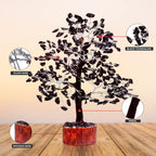 ABHISUBYA Black Tourmaline Crystals - Bonsai Tree - Chakra Decor - Crystals and Stones - Crystal Tree - Crystal Home Decor - Cha