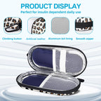 MOSLA Insulin Cooler Travel Case for Diabetic Organize Medication Insulated Cooling Bag with 2 Ice Packs for Insulin Pens and Ot