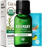 Gya Labs Organic Rosemary Essential Oil for Hair & Scalp - 100% Pure Natural Rosemary Oil Organic for Skin & Diffuser - Natural 