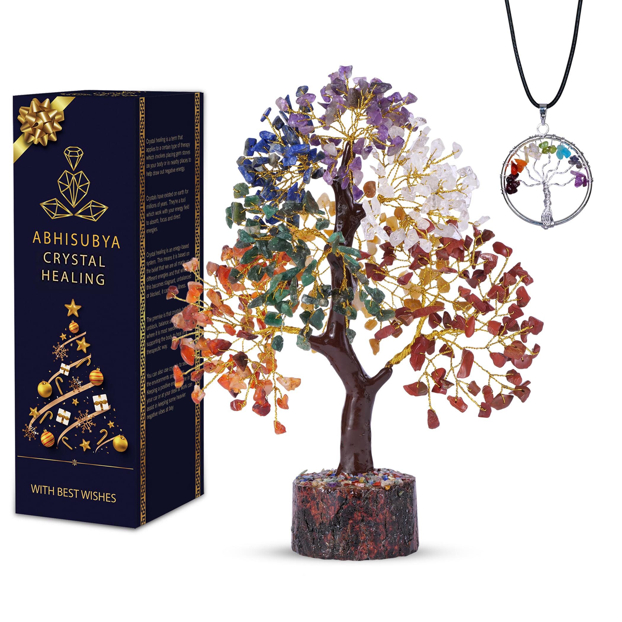 Chakra Tree, Crystals and Healing Stones, Gemstones and Crystals, Room Decor, Bonsai Tree - Chakra Stones, Tree of Life, Crystal