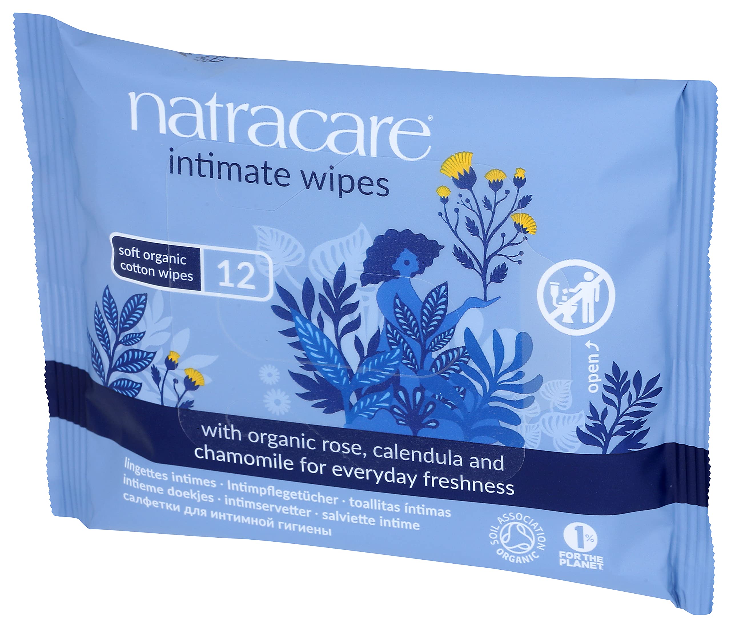 Natracare Organic Cotton Intimate Wipes (12 Wipes)