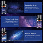 Essential Oil Blends, Starry Spell Essential Oil Set for Diffusers for Home, Humidifiers, Candle Making, Magical Aromatherapy Bl