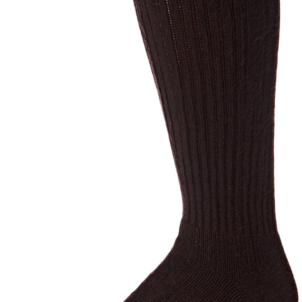 JOBST Sensifoot Closed Toe Crew Socks, Brown, Large