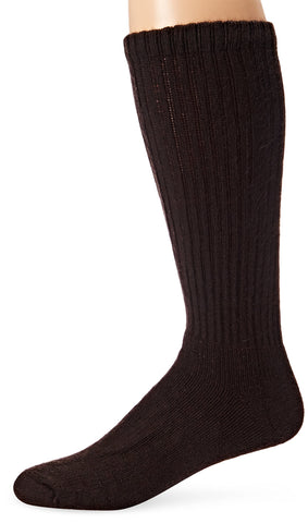 JOBST Sensifoot Closed Toe Crew Socks, Brown, Large