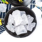 UU UNIHOM 1 lb Bulk Rough Clear Quartz Crystal for Tumbling, Cabbing, Polishing, Decoration, Wrapping,Large 1 Natural Raw Stones