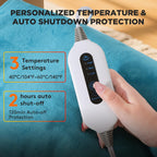 Tovve Heating Pad for Neck Shoulders Back, Large Wearable Relax Muscles, Birthday Gifts for Women Men Mom Dad Elderly, 3 Heat Se