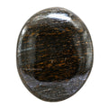 Bronzite Crystals and Healing Stones - Large Palm Stone Crystals Piedra - Crystal for Good Luck, Balanced Positive Energy, Medit