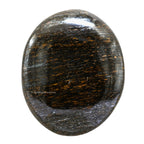 Bronzite Crystals and Healing Stones - Large Palm Stone Crystals Piedra - Crystal for Good Luck, Balanced Positive Energy, Medit