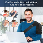 Heated Shoulder Brace Wrap with Battery,Cordless Shoulder Heating Pad with 3 Heating Modes for Left Right Shoulder,Portable Elec