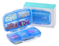 Travel Pill Organizer Large Portable Medication Organizer, Fullicon Oversize 8 Compartment Pill Box, Vitamin Travel Case Pill Ho