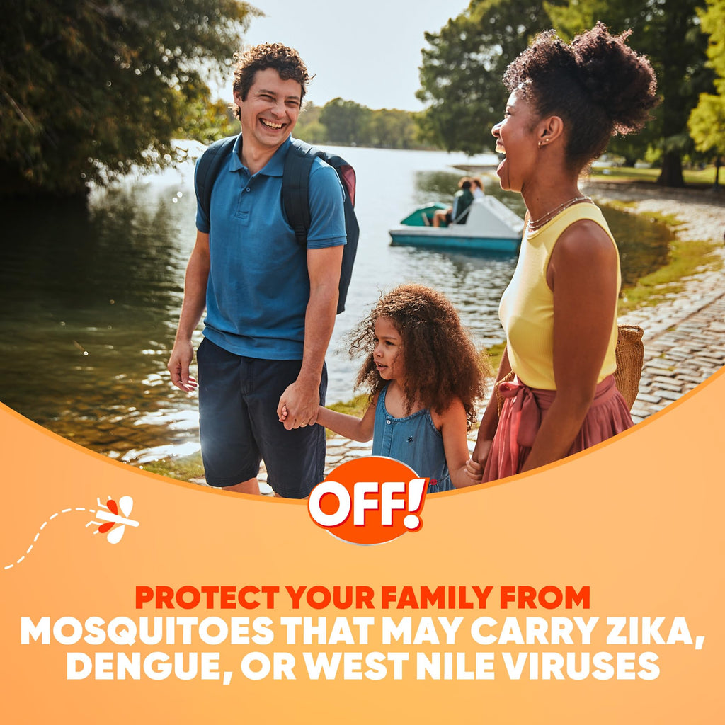 Off! Family Care Travel Size Mosquito & Tick Repellent Aerosol, Smooth & Dry Bug Spray for The Beach, Backyard, Picnics and More
