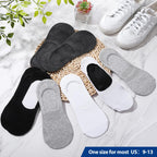 Twistover 12 Pairs Sockless Insole Covers No Show Sockless Shoe Liners Covers Odor Anti Slip Breathable Insoles Shoe Inserts for