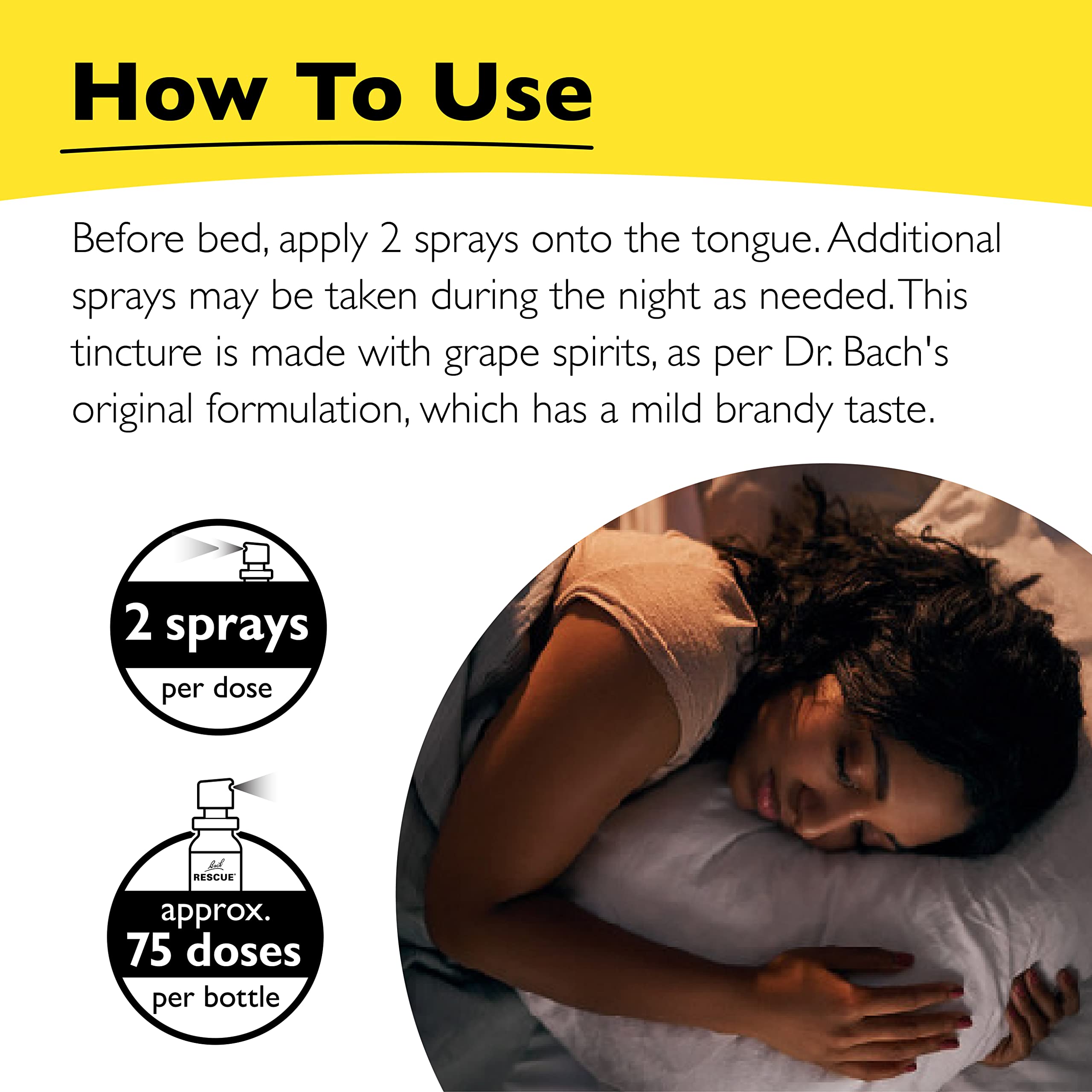 Bach RESCUE SLEEP Spray 7mL, Natural Sleep & Stress Relief Aid, Homeopathic Flower Essence, Vegan, Free of Melatonin, Sugar, and