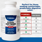 CUREWELL Stool Softener Docusate Sodium 100mg Softgels (1000 Count) | Gentle Non-Stimulant Laxative for Constipation & Irregular