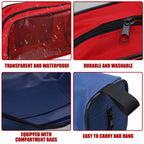 Sosation 5 Colors First Aid Kit Bag Empty Medical Kit Accessory Pouches Zippered Portable Travel Medicine Bag with Transparent W