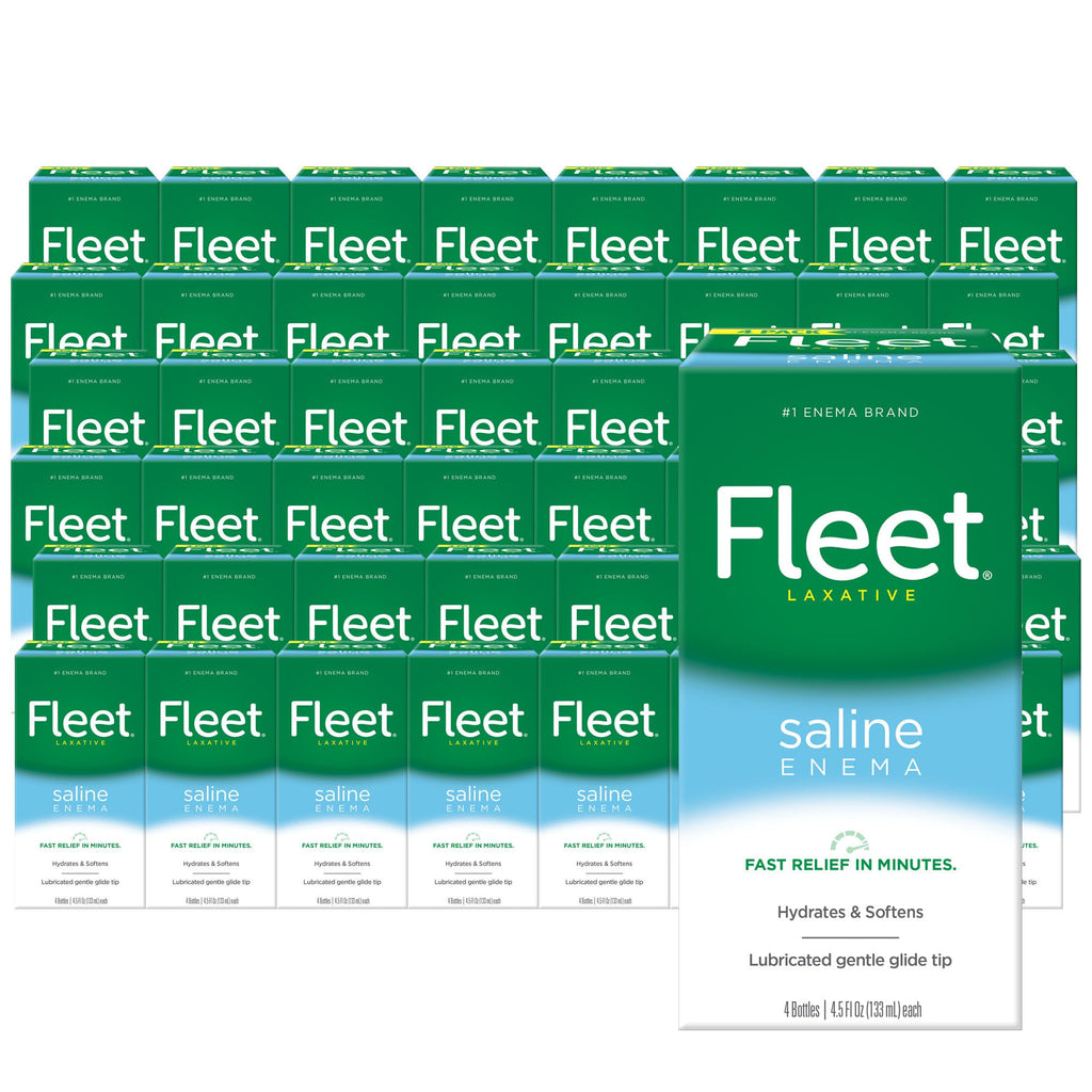 Fleet Laxative Saline Enema for Constipation, 4.5 Fl Oz (Pack of 48)