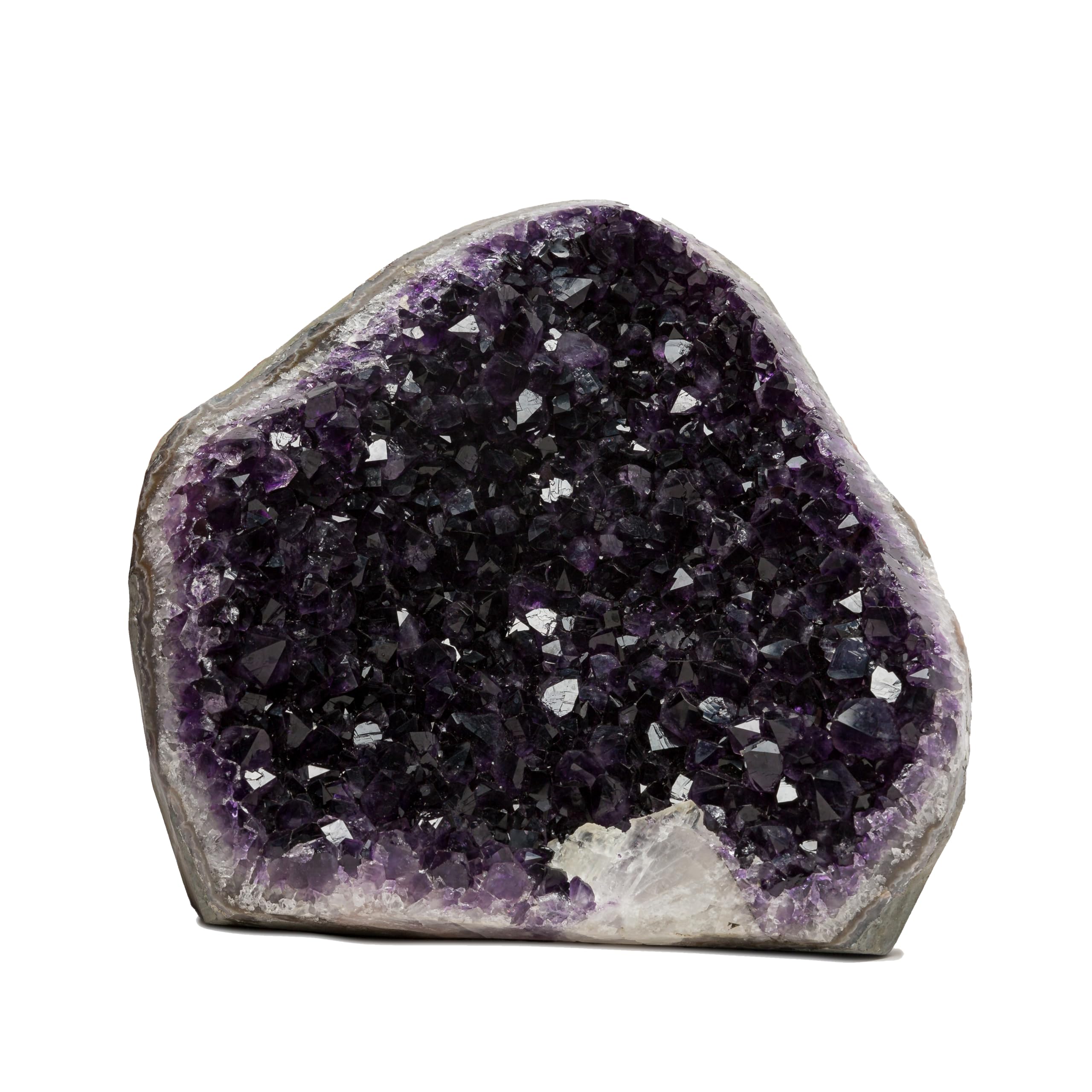 EMPORION GEMS 25.39 lb Extraordinary Natural Amethyst Geode - Unique Collectors Quality - 10 (H) x8 (W) Inches Large Crystal Clu