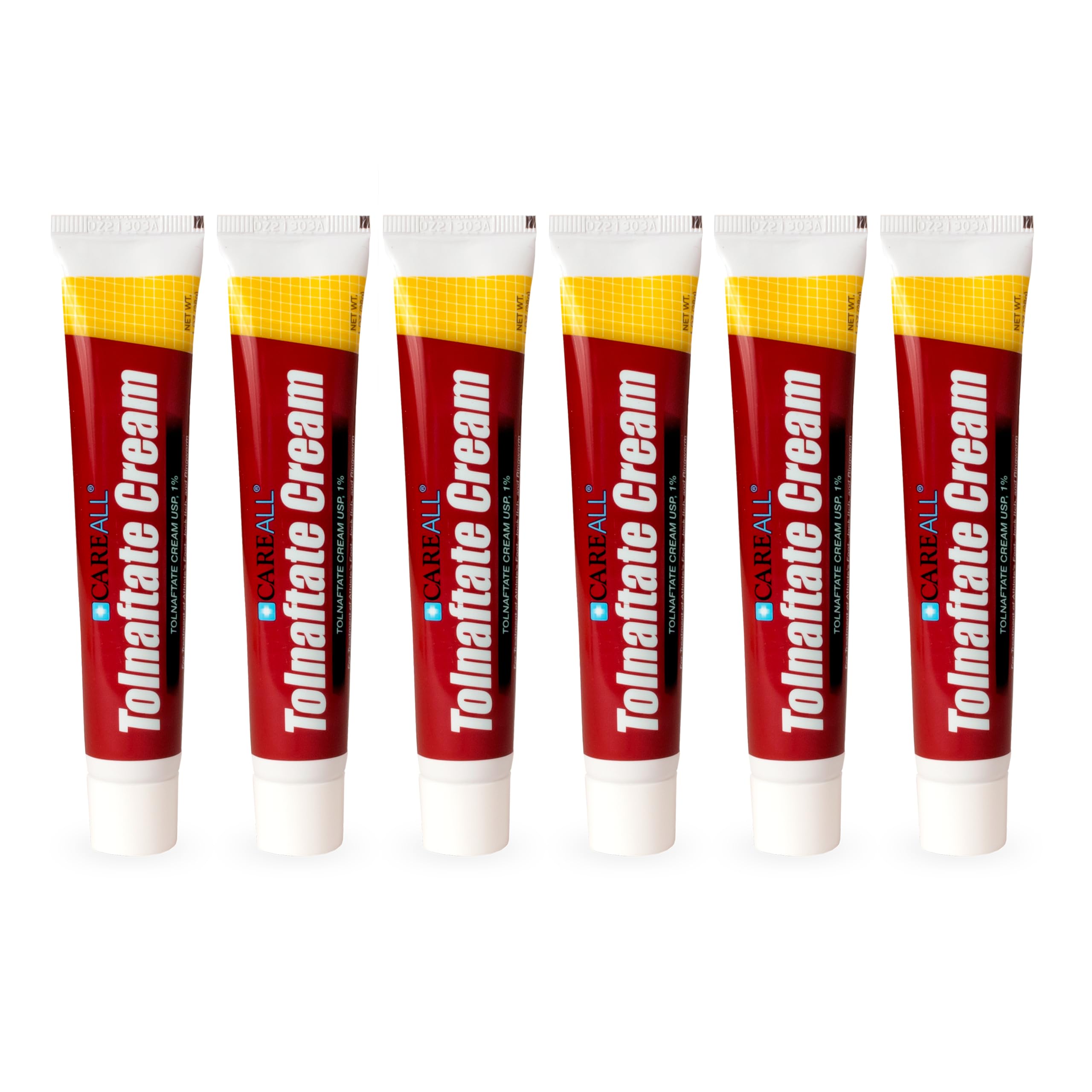 CareAll Tolnaftate Cream USP 1%, 1.0 oz Tube (6 Pack), Effective Antifungal Treatment for Athletes Foot, Jock Itch, Ringworm. Re