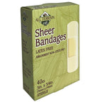 All Terrain Latex-Free Sheer Bandages, Absorbent Non-Stick Pad, 40 Count, Sterile