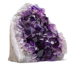 EMPORION GEMS 4.04 lb Extraordinary Natural Amethyst Geode - Unique Collectors Quality - 5 (H) x 4.5 (W) Inches Large Crystal Cl