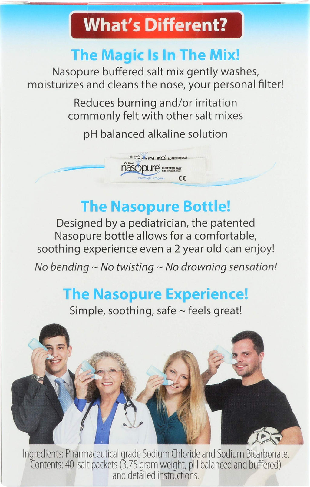 Nasopure, Nasal Wash Refill Kit Saline Packets, 3.75 Gram