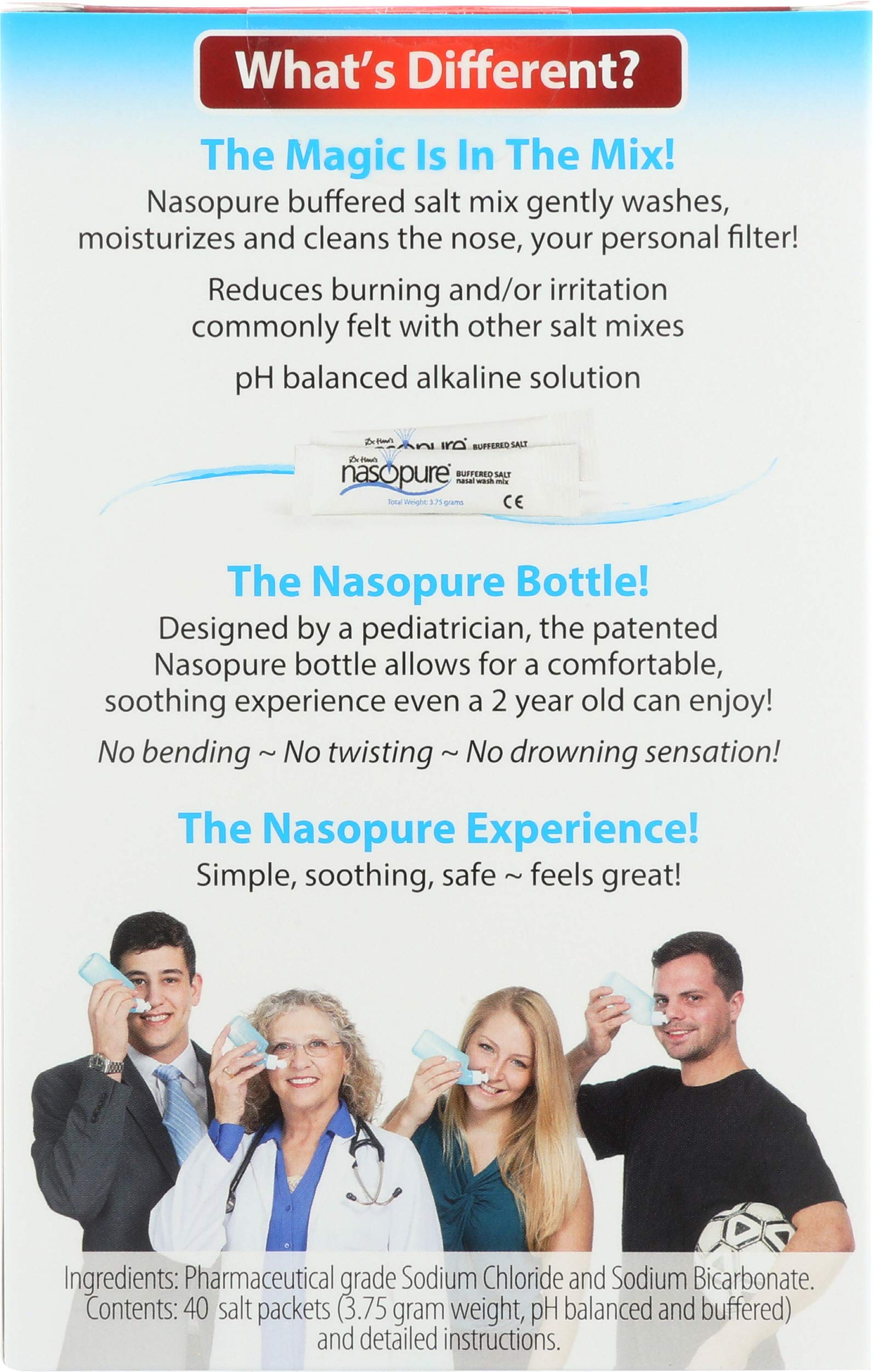 Nasopure, Nasal Wash Refill Kit Saline Packets, 3.75 Gram